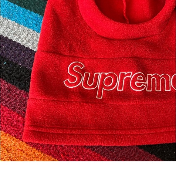 Supreme Balaclava Polartec Red Fleece Hat - Picture 4 of 10